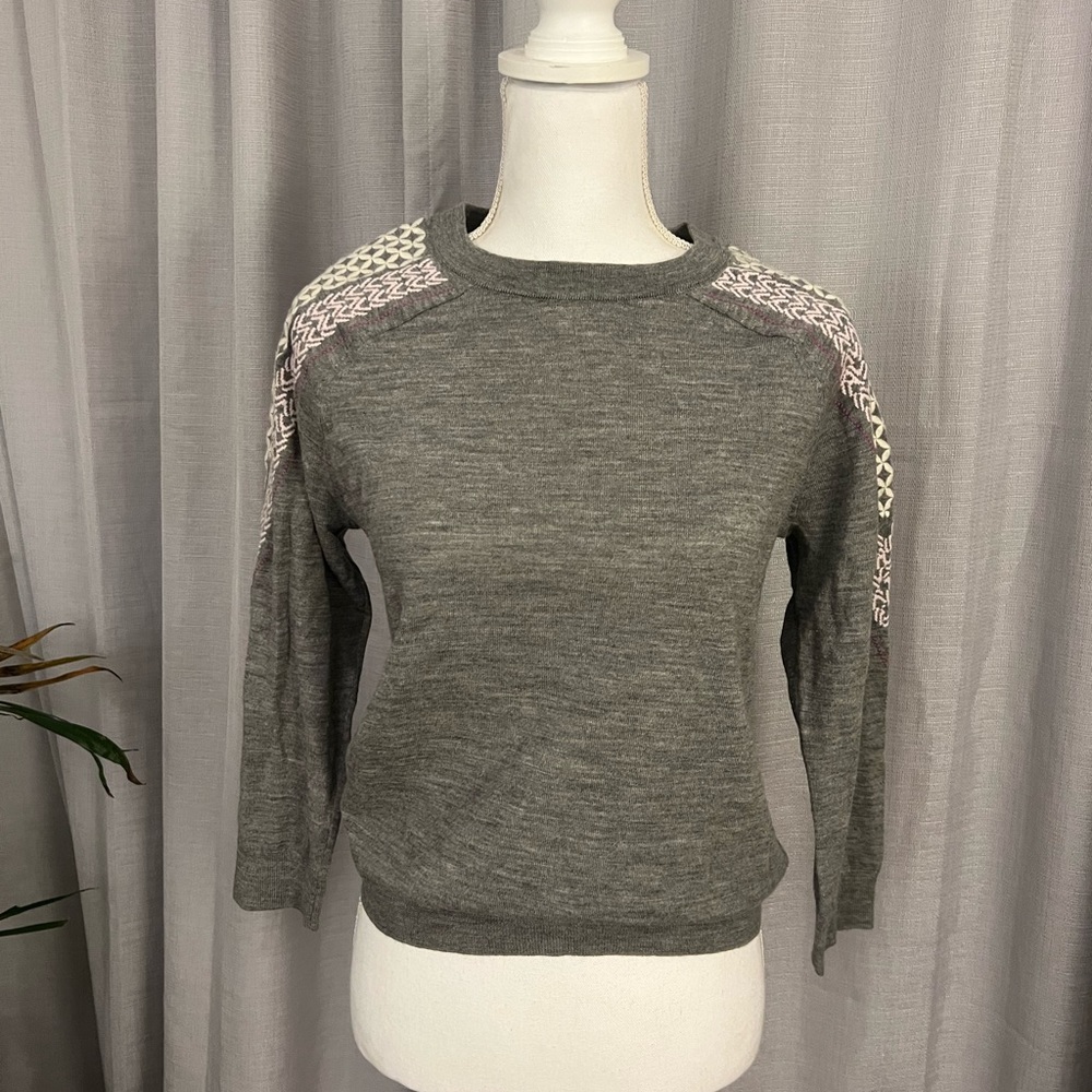 Jcrew sweater with detailing. Size medium